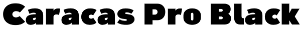 Caracas Pro Black Font