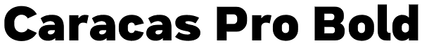 Caracas Pro Bold Font