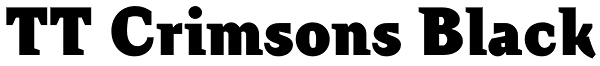 TT Crimsons Black Font