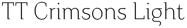 TT Crimsons Light Font