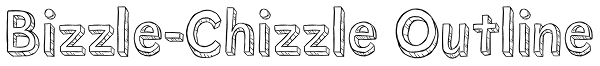 Bizzle-Chizzle Outline Font