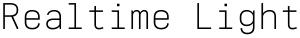 Realtime Light Font