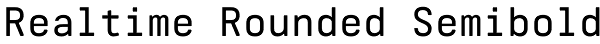Realtime Rounded Semibold Font