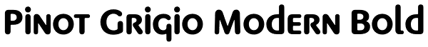 Pinot Grigio Modern Bold Font