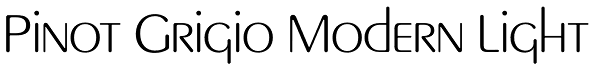 Pinot Grigio Modern Light Font