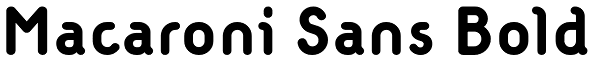 Macaroni Sans Bold Font