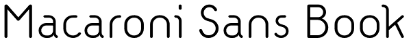 Macaroni Sans Book Font