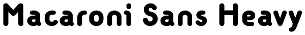 Macaroni Sans Heavy Font