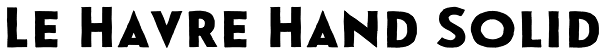 Le Havre Hand Solid Font