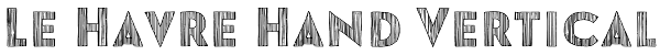 Le Havre Hand Vertical Font