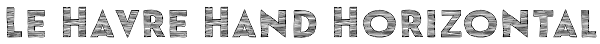 Le Havre Hand Horizontal Font