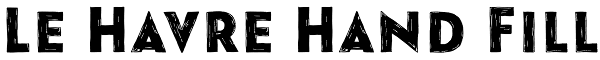 Le Havre Hand Fill Font