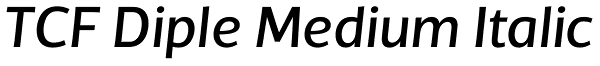 TCF Diple Medium Italic Font