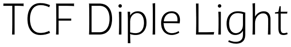 TCF Diple Light Font