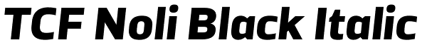 TCF Noli Black Italic Font