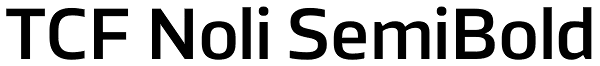 TCF Noli SemiBold Font