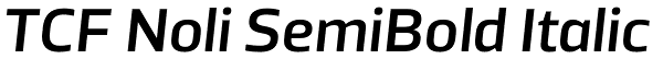 TCF Noli SemiBold Italic Font
