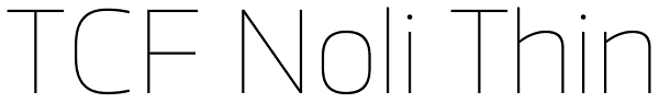 TCF Noli Thin Font