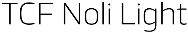 TCF Noli Light Font