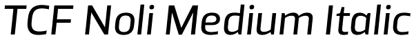 TCF Noli Medium Italic Font