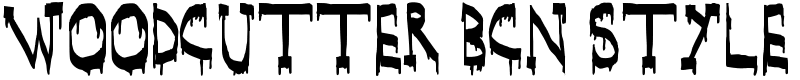WOODCUTTER BCN Style Font