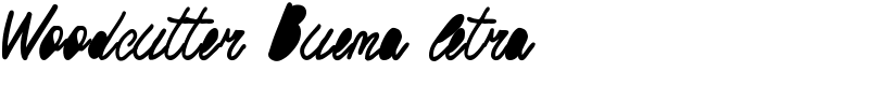 Woodcutter Buena letra Font