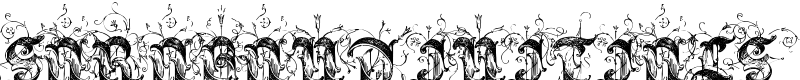 Saraband Initials Font