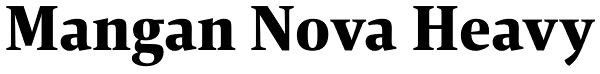 Mangan Nova Heavy Font