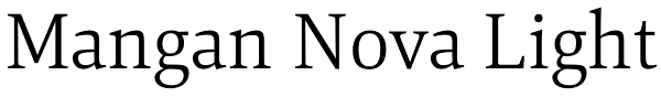 Mangan Nova Light Font
