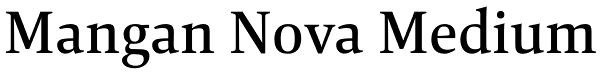 Mangan Nova Medium Font