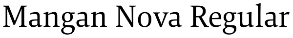 Mangan Nova Regular Font