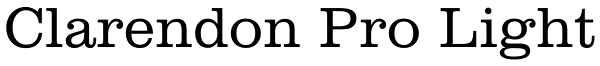 Clarendon Pro Light Font
