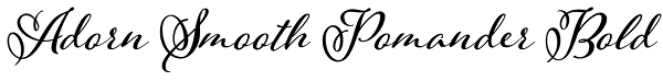 Adorn Smooth Pomander Bold Font