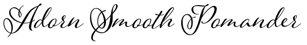 Adorn Smooth Pomander Font