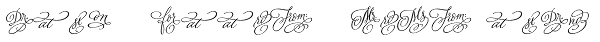 Adorn Smooth Catchwords Font