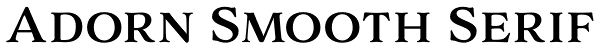 Adorn Smooth Serif Font