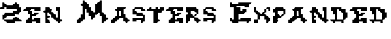 Zen Masters Expanded Font