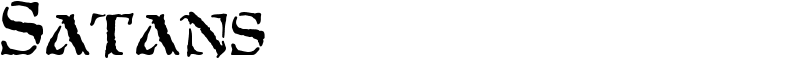 Satans Font
