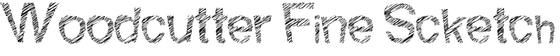 Woodcutter Fine Scketch Font