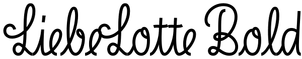 LiebeLotte Bold Font