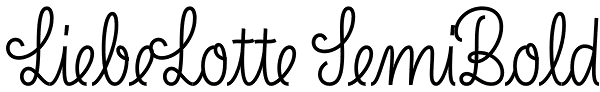 LiebeLotte SemiBold Font