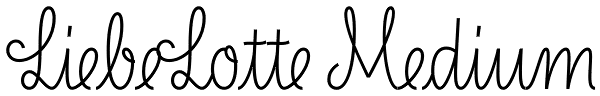 LiebeLotte Medium Font