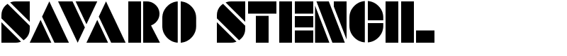 SAVARO STENCIL Font