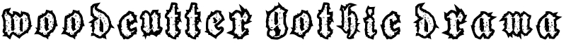 woodcutter gothic drama Font