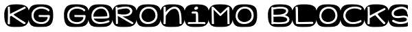 KG Geronimo Blocks Font
