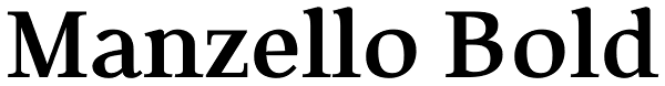 Manzello Bold Font