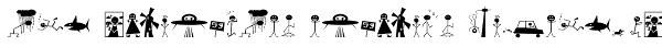 Mr Stickman Action Figures Font