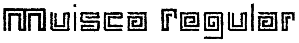 Muisca Regular Font