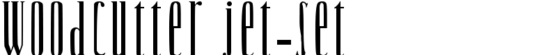 Woodcutter Jet-Set Font