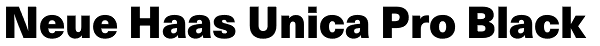 Neue Haas Unica Pro Black Font